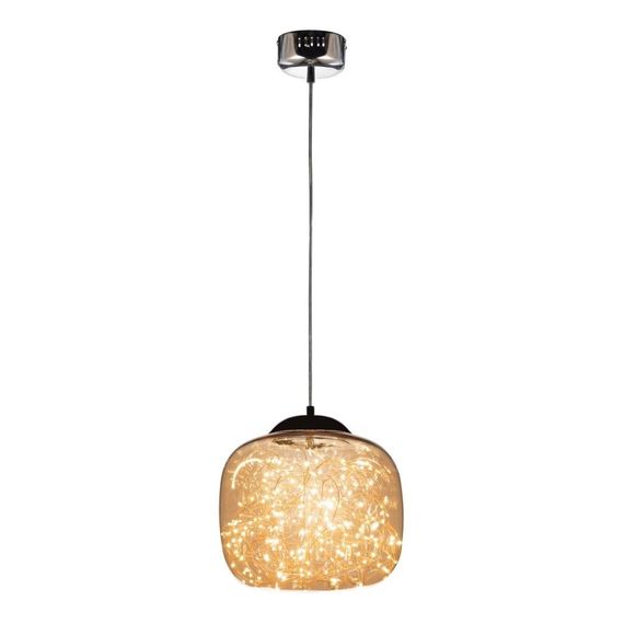 Подвесной светодиодный светильник Lumina Deco Daisy LDP 6823-300 CHR+AMB