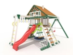 Деревянная игровая площадка премиум