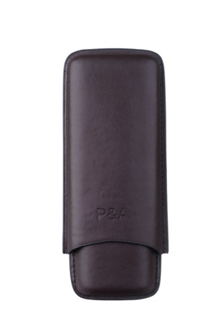 Чехол P&A на 2 сигары Cohiba Beike 56, кожа, коричневый T1351-brown