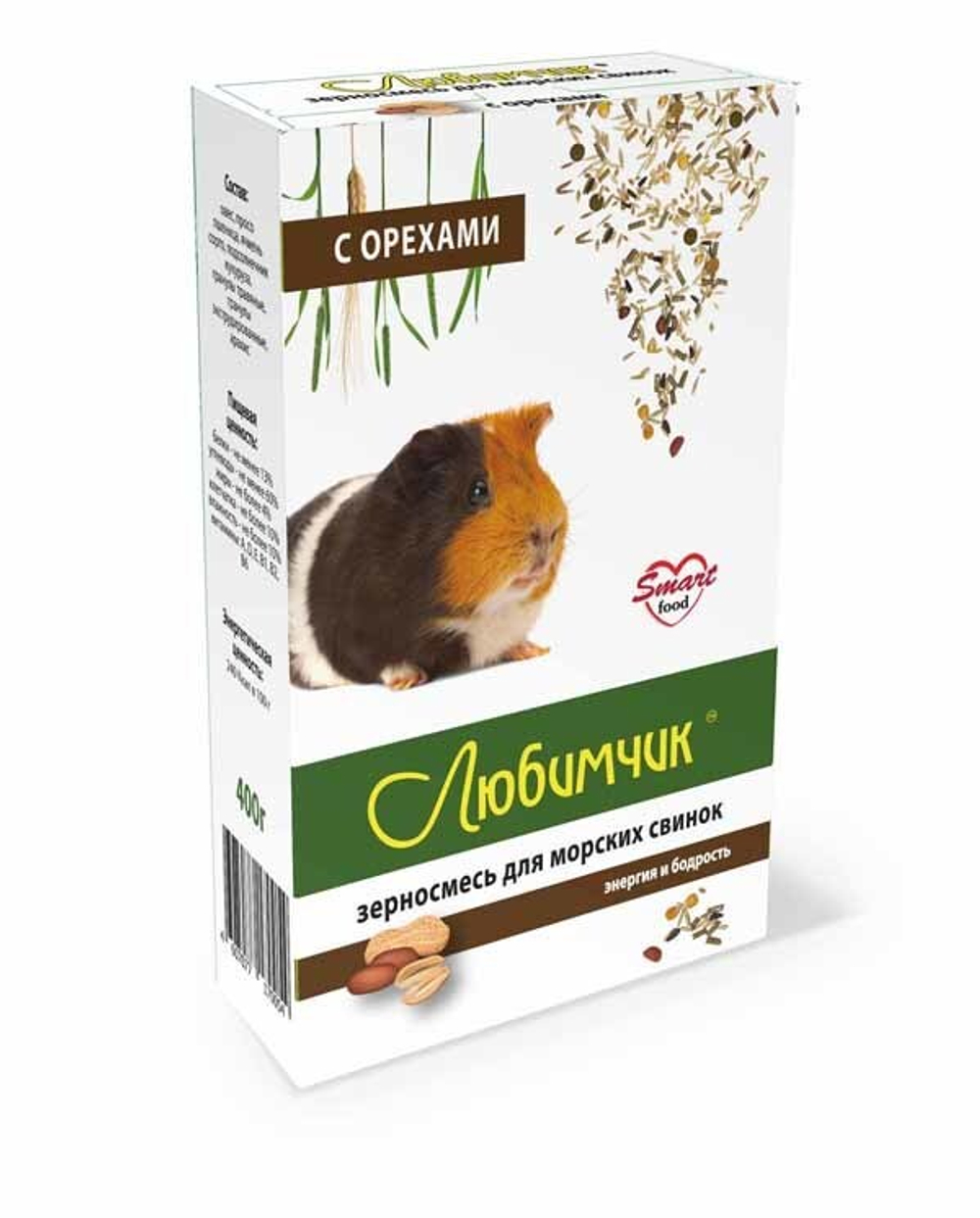 Любимчик Корм для Морских свинок, с орехами, 400 г