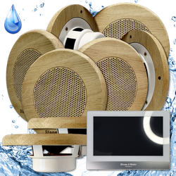 Комплект домашней акустической системы с караоке-усилителем Steam & Water SOUND SAUNA R8