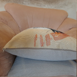 Гобеленовая наволочка для декоративной подушки Тигр Акварель 47х47