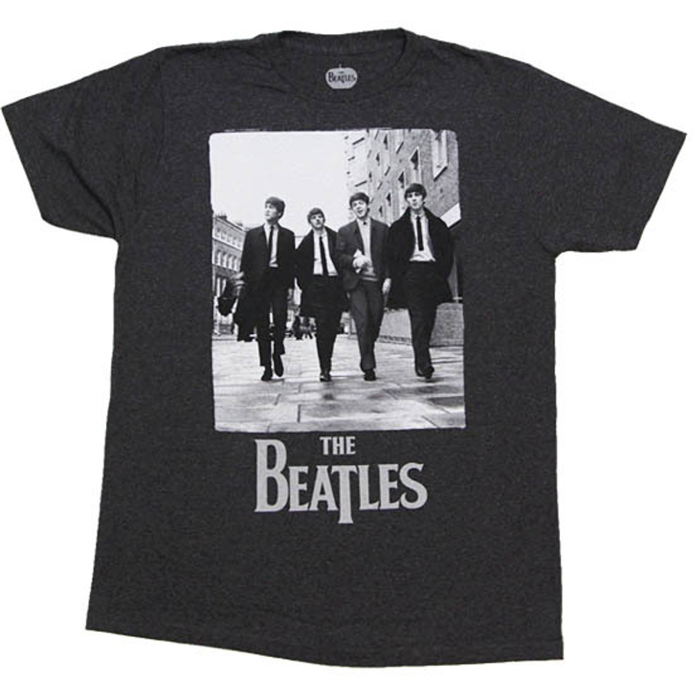 Футболка The Beatles серая ( прогулка )