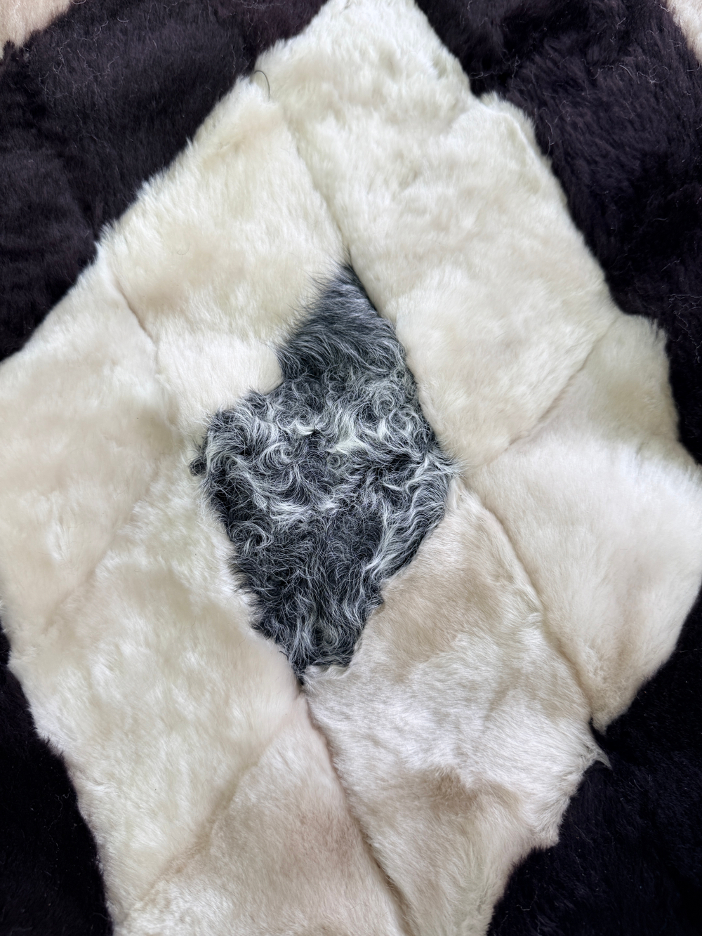 Покрывало меховое ковер из шкуры овчины