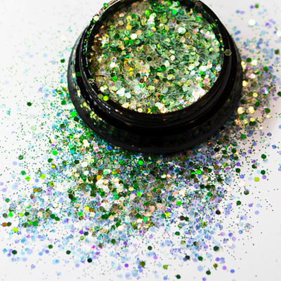 АФН, Глиттер "Megamix" в черной банке QT53, 1 шт