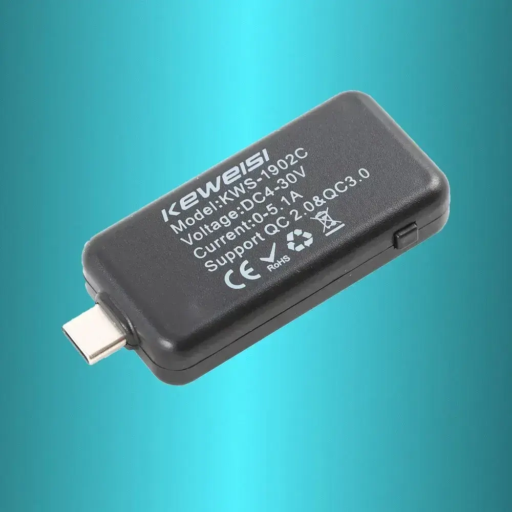 Тестер USB KEWEISI KWS-1902C измеритель напряжения, силы тока и ёмкости аккумулятора мультиметр