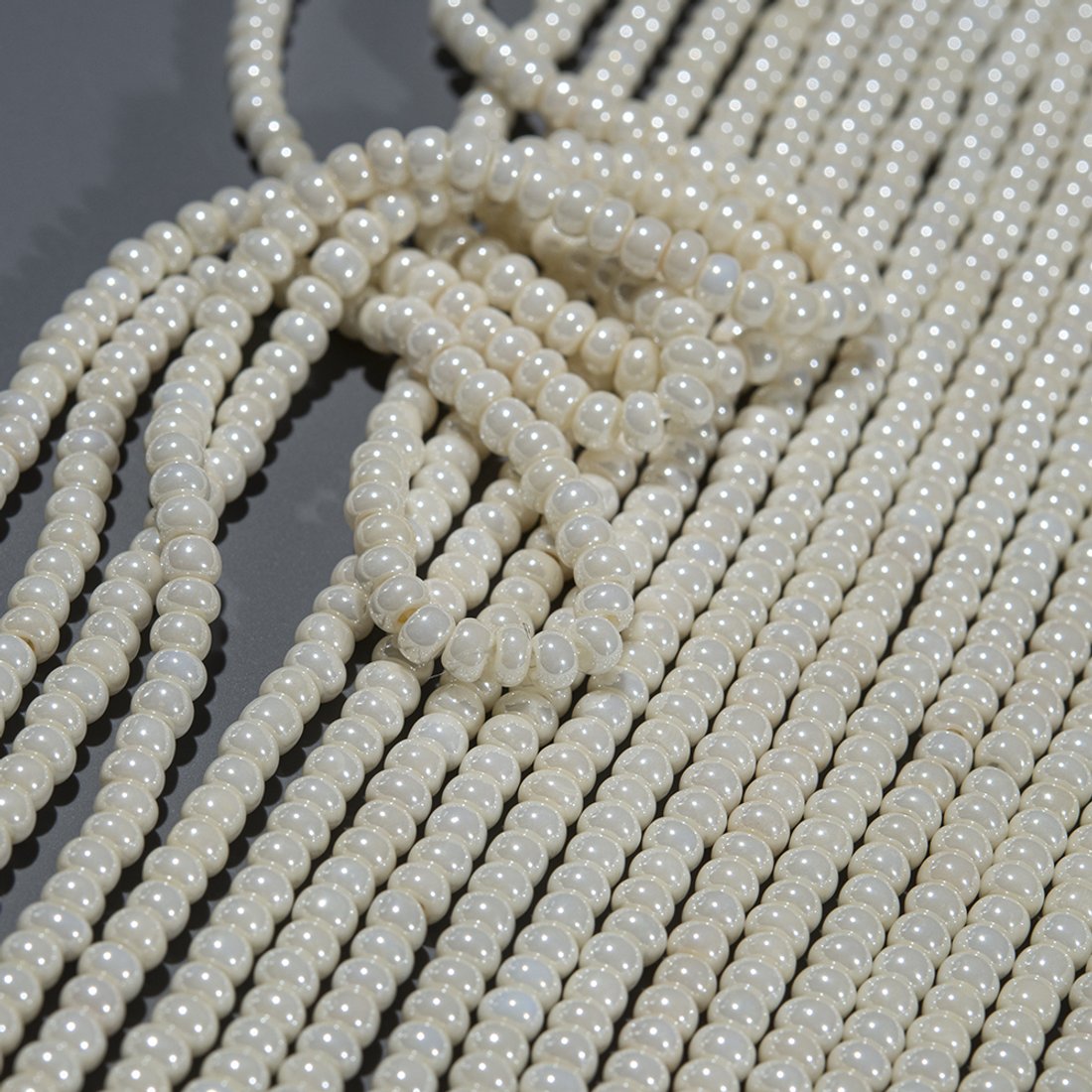 Хрустальный жемчуг (имитация baby жемчуга), 3*1,8мм, айвори, рондель