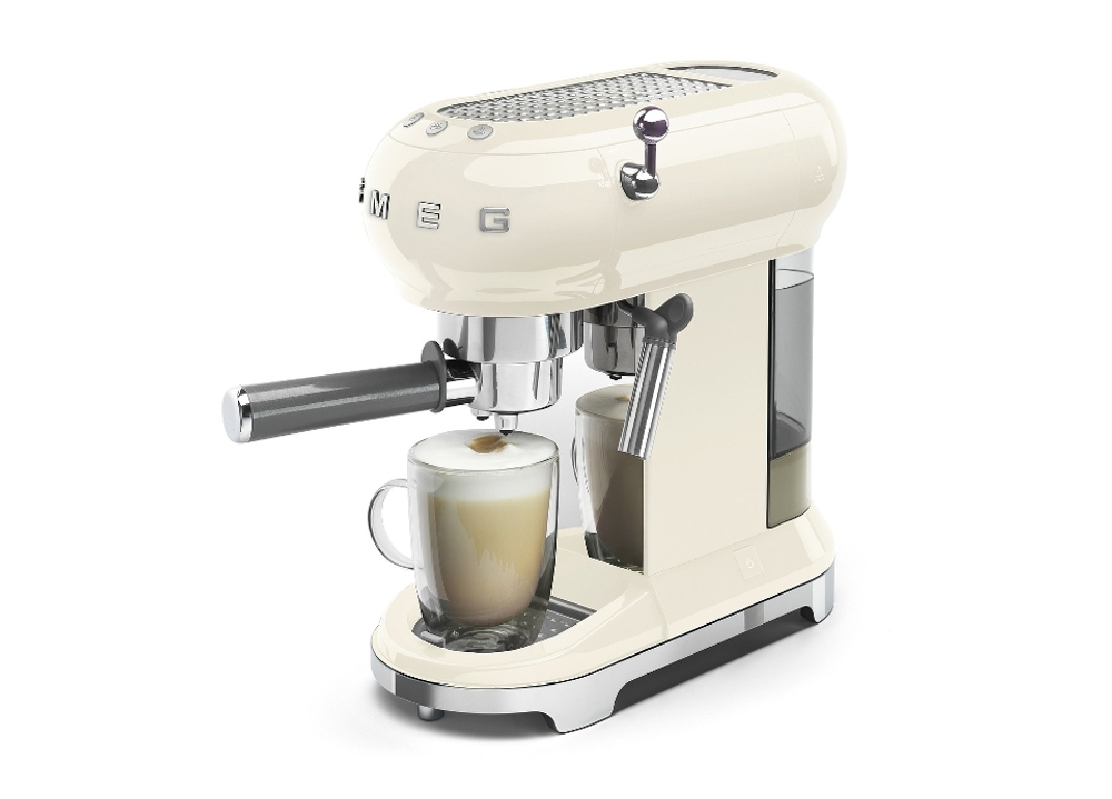 Кофемашина-эспрессо Smeg кремовая