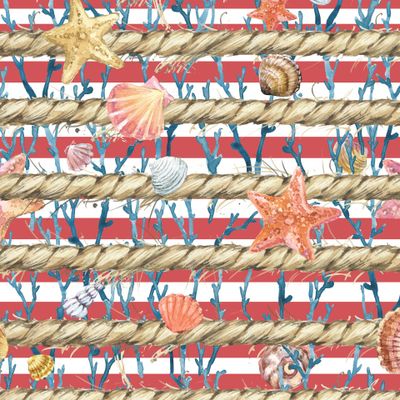 морской акварельный принт