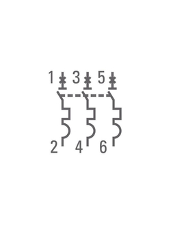 Выключатель автоматический модульный 3п C 50А 4.5кА ВА 47-63 PROxima EKF mcb4763-3-50C-pro