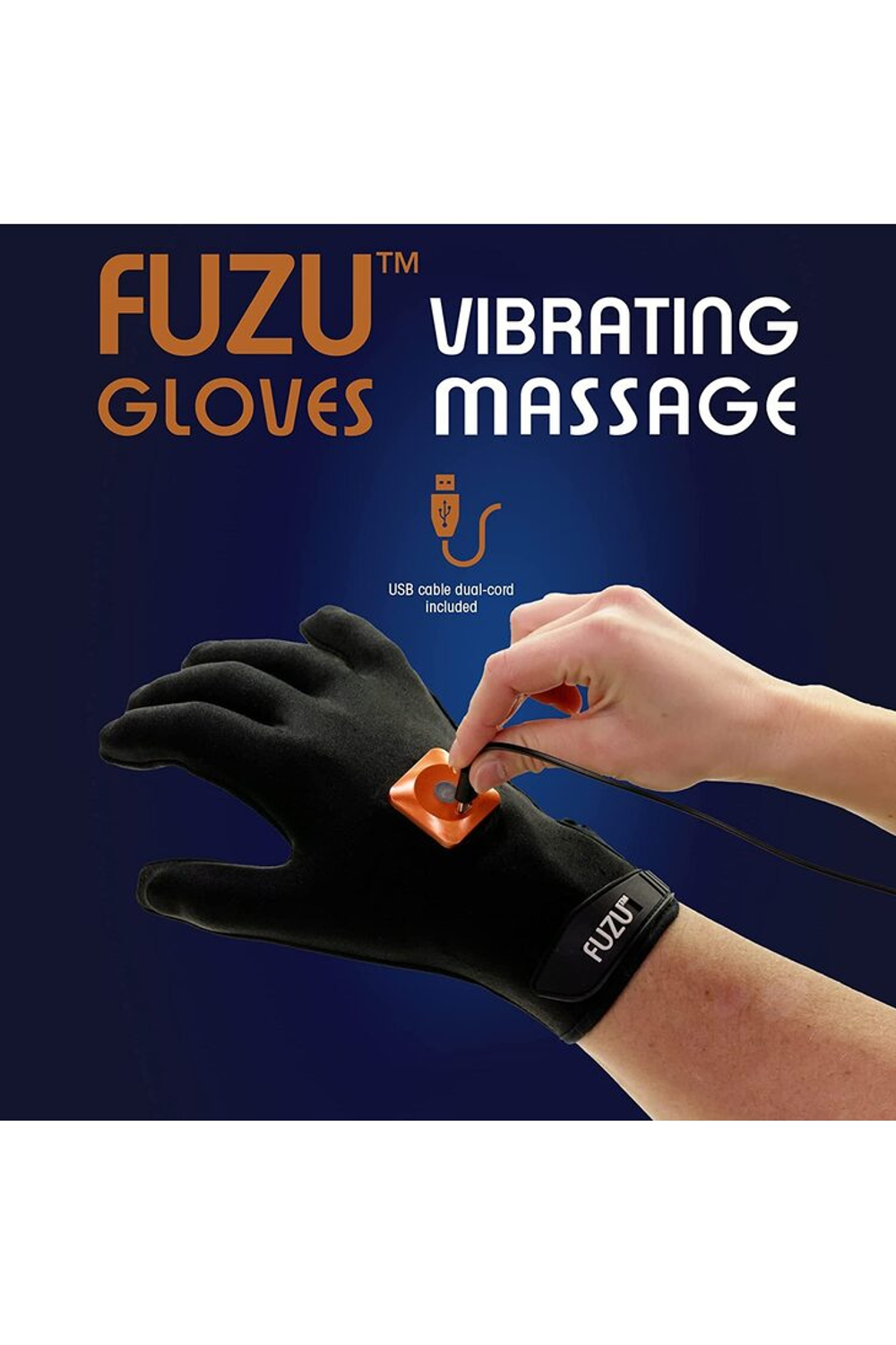 Fuzu Vibrating massage glove - Виброперчатки для массажа, 2 шт