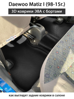 Автомобильные коврики ЭВА с бортами для Daewoo Matiz I (98-15г.)