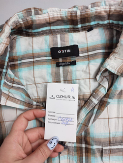 Рубашка Ostin в клетку 48 размер