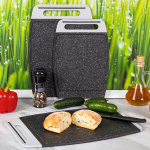 Доска разделочная ХЕВИ 350*240 мм антискользящие вставки, увеличенная толщина, желобки для отвода влаги М1566