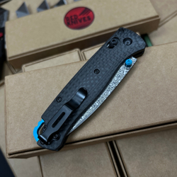 Нож Benchmade 533-3 Bugout Mini Carbon A+++ - клинок Damascus