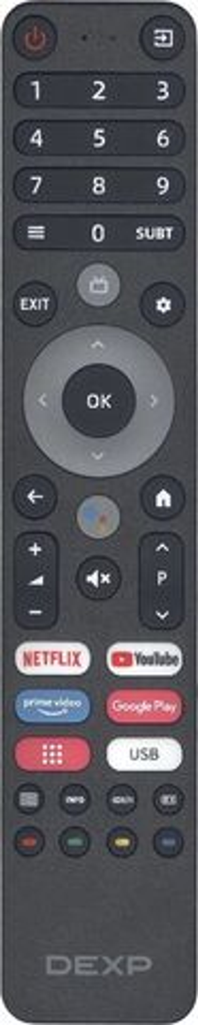 Оригинальный голосовой пульт DP-V2 для телевизоров DЕXP, Viomi и Aceline (TVD2290B)