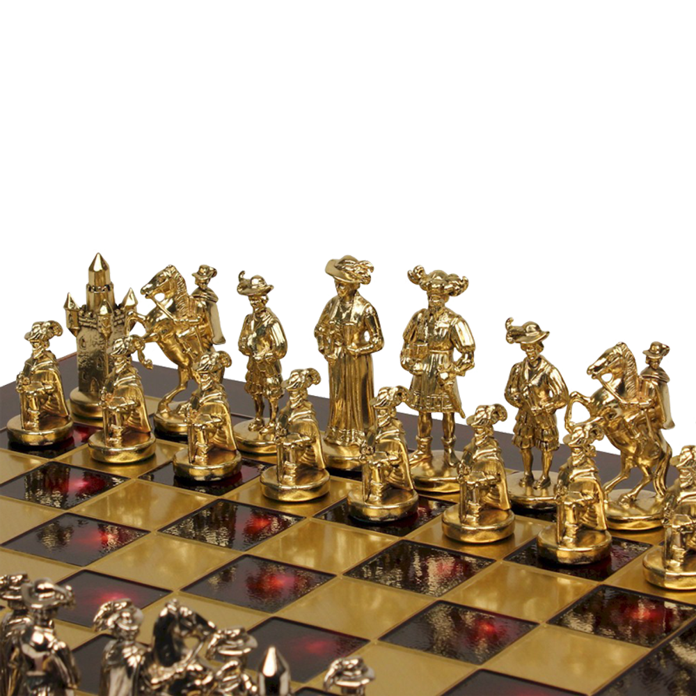 Manopoulos Шахматы бронзовые Рыцари Средневековья