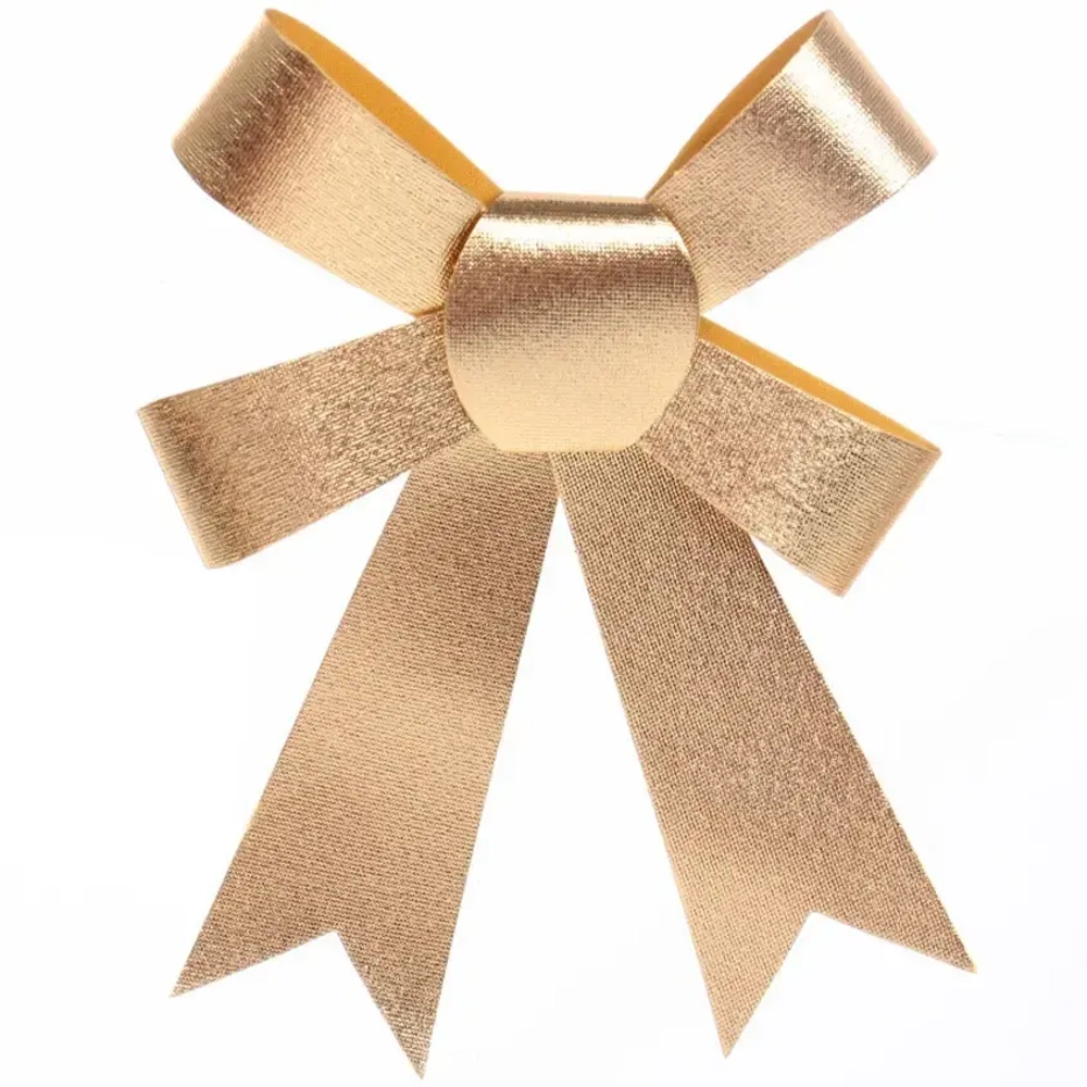 Бант на ёлку «Сказочные блики» (набор 3 шт), Золото