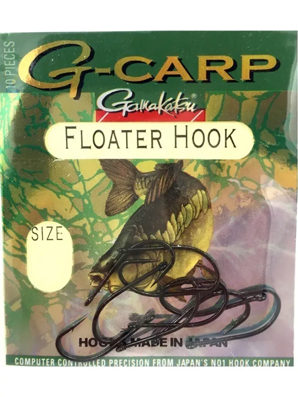 Крючок рыболовный G- FLOATER MB5 Black №02 ( упк по 10шт)