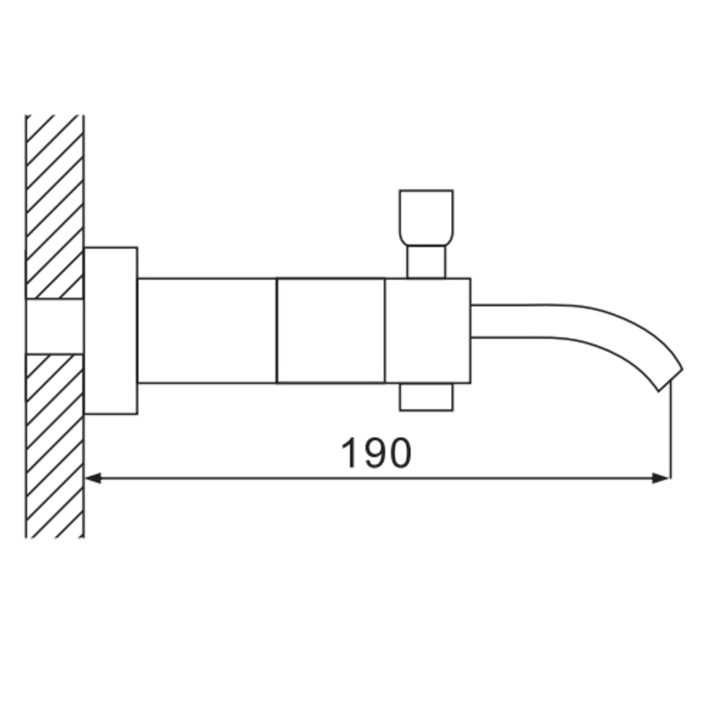 Смеситель для ванны Oute T75 T7502