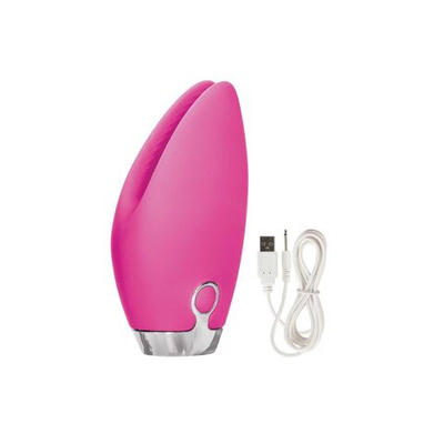 Розовый перезаряжаемый вибромассажер Embrace Foreplay (Цвет: розовый)