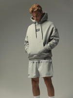 Худи MANTO LABEL OVERSIZE серая