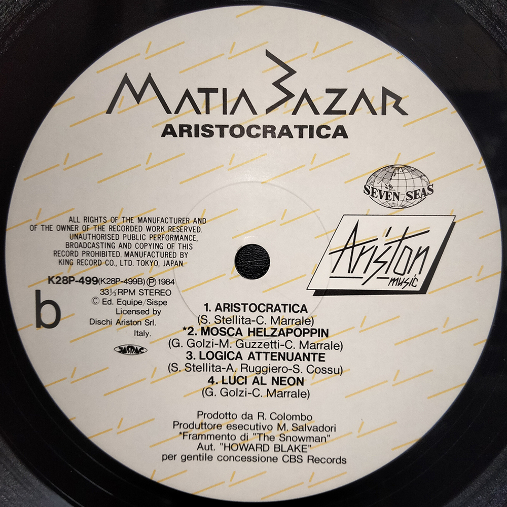 Matia Bazar / Aristocratica (LP)