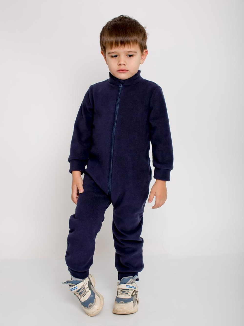 Комбинезон д/девочки флис "Льдинка-12" К-85/12 р.86, Тёмно-синий (Ивашка)