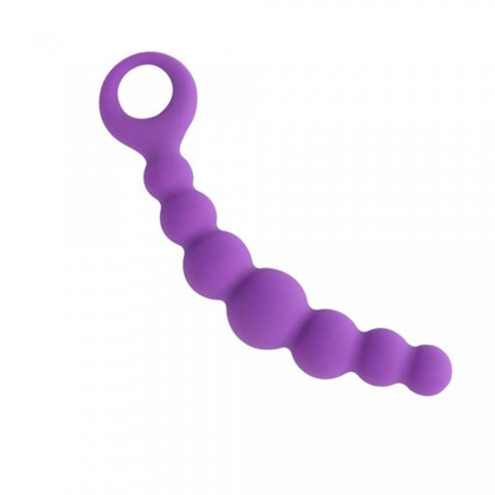 Анальная цепочка Bubble фиолетовая от Alive