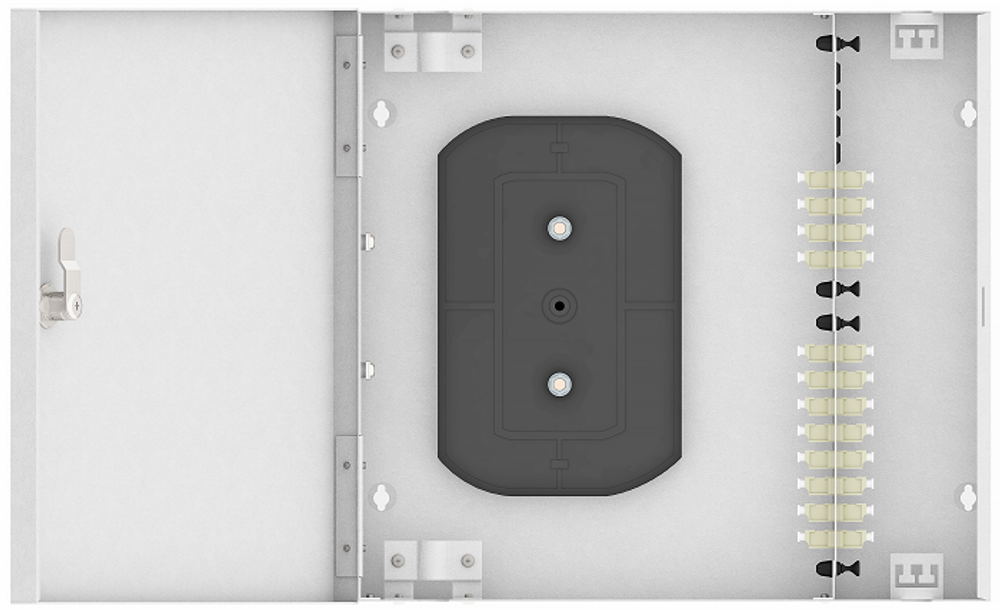 Кросс оптический настенный  TopLAN КРН-Top-24LC/U-OM2-GY