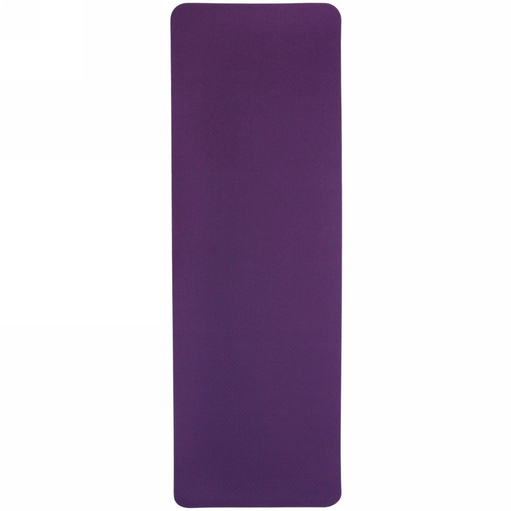 Коврик для йоги 6мм 61*183 см «Гармония» 2х сторонний, фиолетовый/розовый