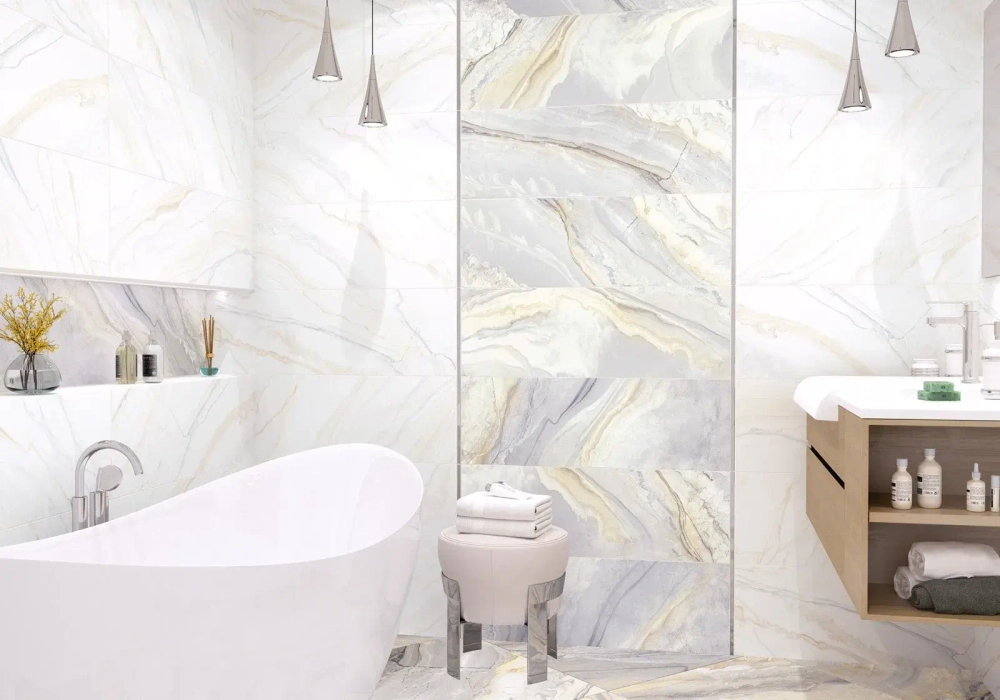 Керамогранит Alma Ceramica GFU60120MGC64L Magic 60x120 серый лаппатированный под камень