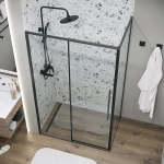Душевой уголок Grossman Galaxy 120.K33.01.1390.21.00 130x90 стекло прозрачное/профиль черный матовый
