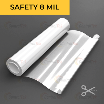 Пленка защитная бронировочная SAFETY 8 MIL ControlTek, на отрез