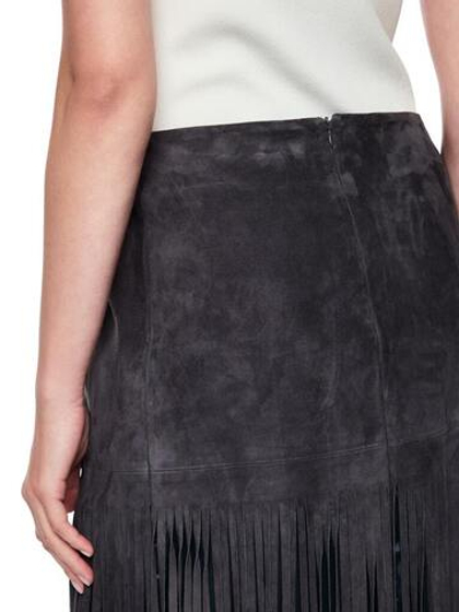 Marc Cain Юбка из замши с бахромой