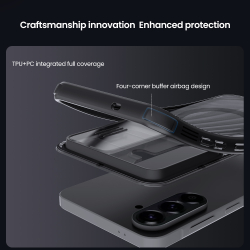 Чехол тонированный для Samsung Galaxy A57, серия CamShield Pro Magnetic (сдвижная шторка для камеры и встроенный круглый магнит) от Nillkin