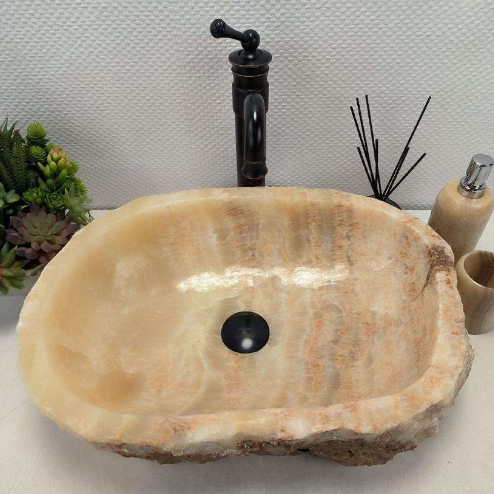 Раковина из оникса Erozy Yellow EO-62305 51*37*15 0099