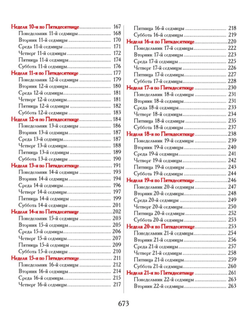 Евангелие-Апракос. Евангельские чтения на каждый день согласно церковным зачалам по-церковнославянски и по-русски.