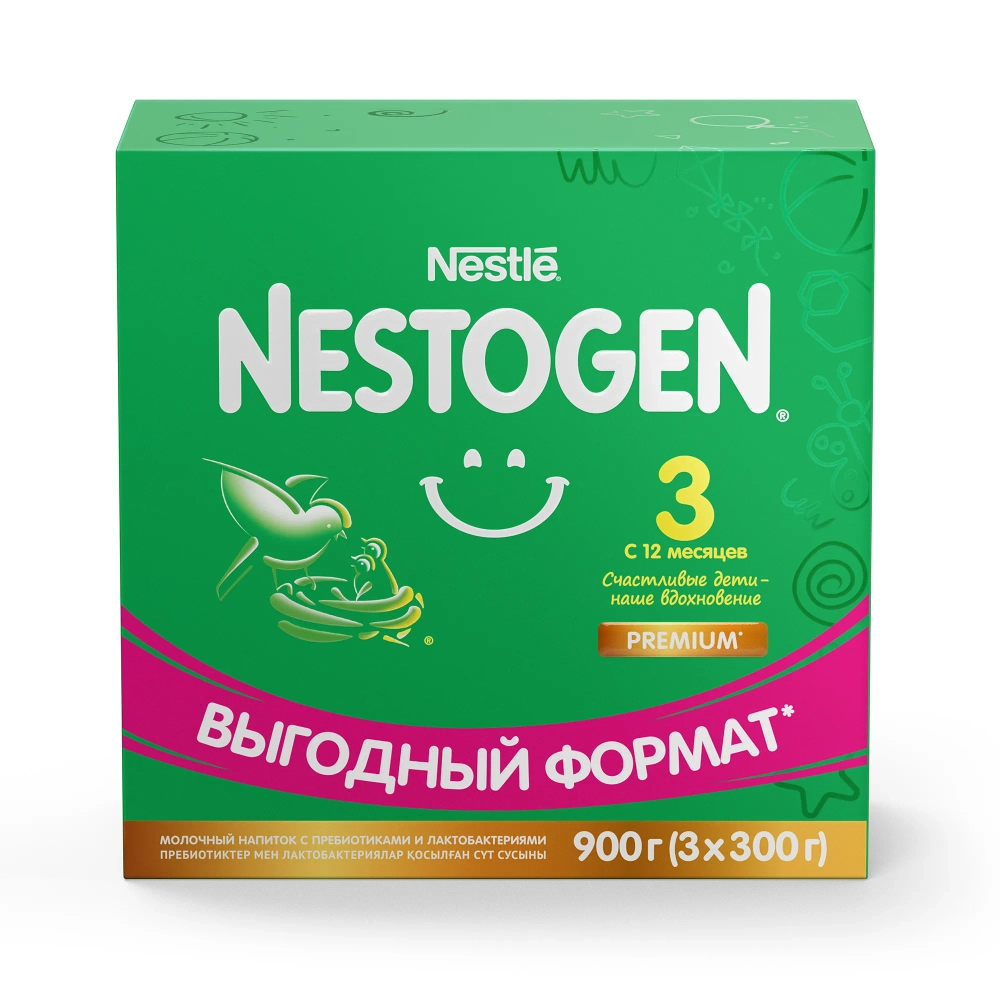 Смесь молочная Nestogen 3 900 г с 12 месяцев