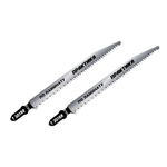 Пилки для лобзика по ламинату и дереву тип T301BR 117 х 91 мм обратный зуб 2 шт ПРАКТИКА