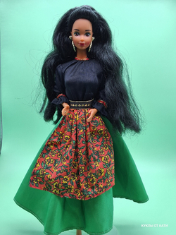 Кукла Барби 90х Spanish barbie Dressed for a fiesta, Mattel 1991,1997 03004