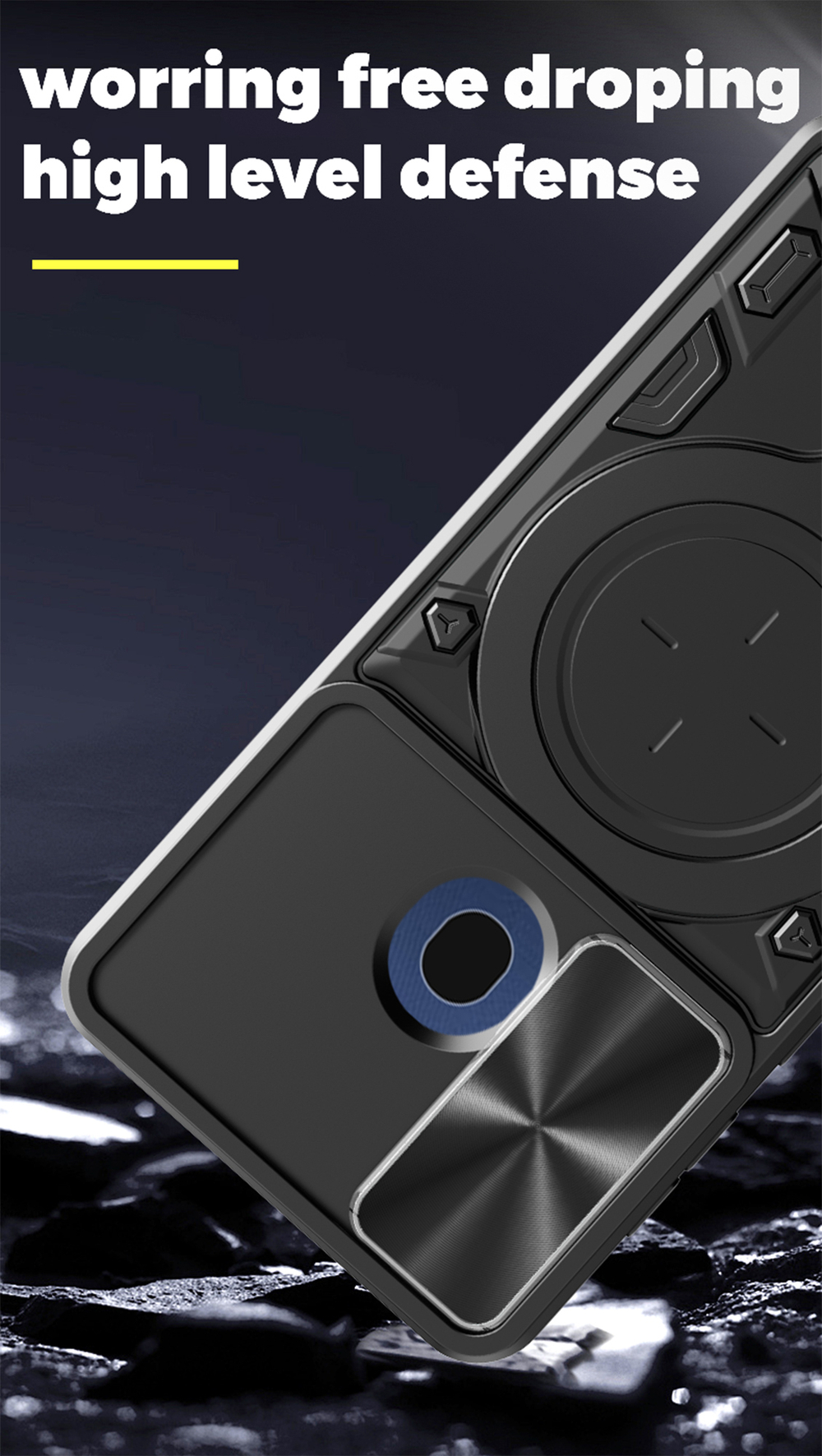 Чехол с кольцом Big Ring Case для ZTE Blade A31