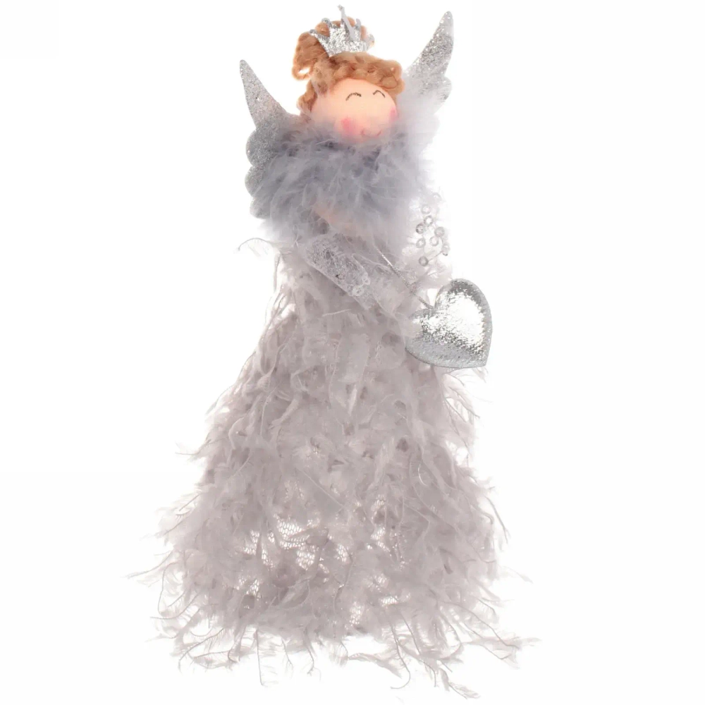 Фигурка новогодняя «Фея любви» 16 см, Серебро