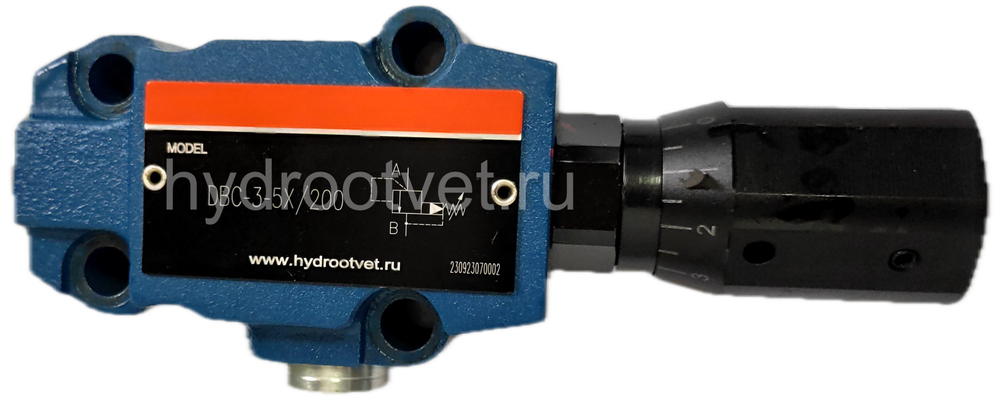 DBC30-2-5X/315 - Предохранительный клапан Ду32 с давлением настройки до 315 бар, управление - X и Y - внутренние