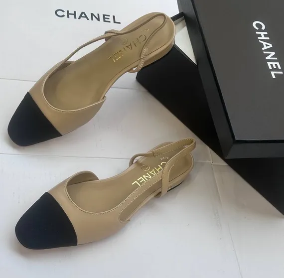 Балетки CHANEL Бежевые