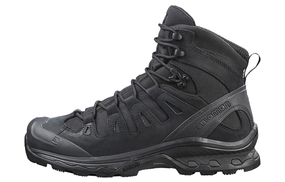 Salomon Quest 4d Forces 2 En high-top wear-resistant outdoor functional shoes for men and women the same style black