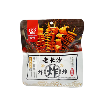 Соевые снеки латяо хрустящие с перцем чили Shuang Jiao, 26 гр (Китай)