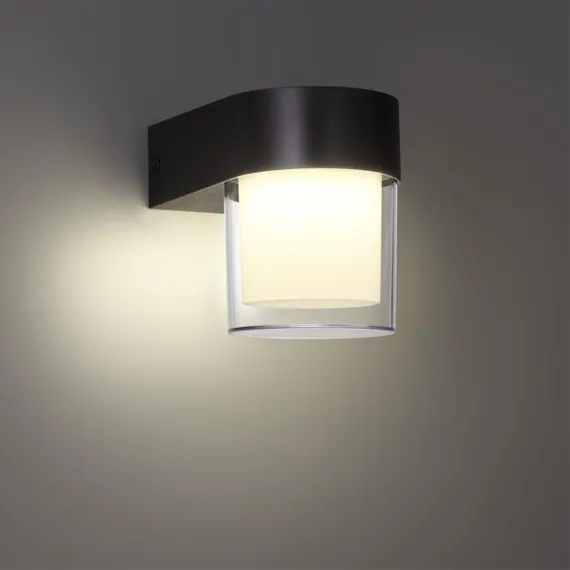 359297 STREET NT24 000 черный Светильник ландшафтный настенный IP65 LED 5W 4000K 175-265V OPAL