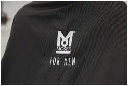 Пеньюар парикмахерский Moser Pinstripe Black (0092-0145)