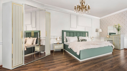 Замира (Эра) Набор мебели для спальни (оливковый)